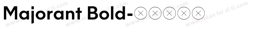 Majorant Bold字体转换